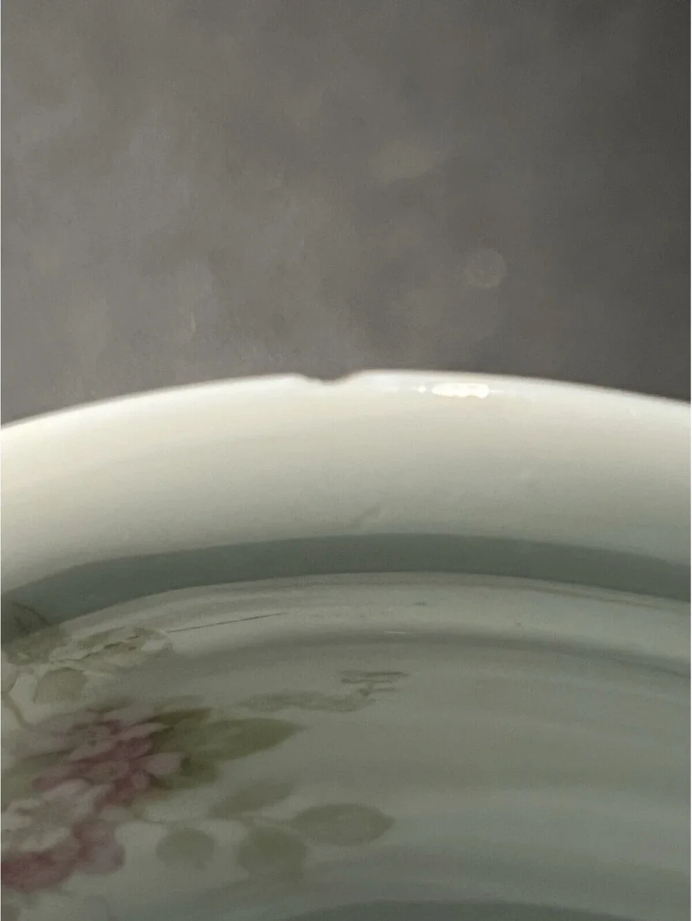 O&EG Royal Austria 1900s Pink Floral Porcelain Oval Serving Bowl, 9.5x7x2”